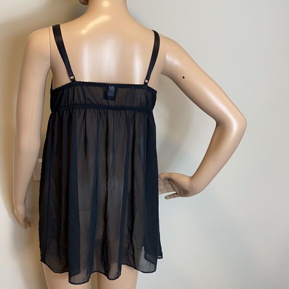 Apt.9 black lingerie with lace chemise size L - Picture 5 of 6